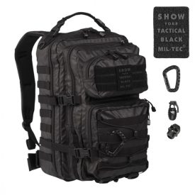 MIL-TEC US ASSAULT LARGE Hátizsák - fényes fekete 36L