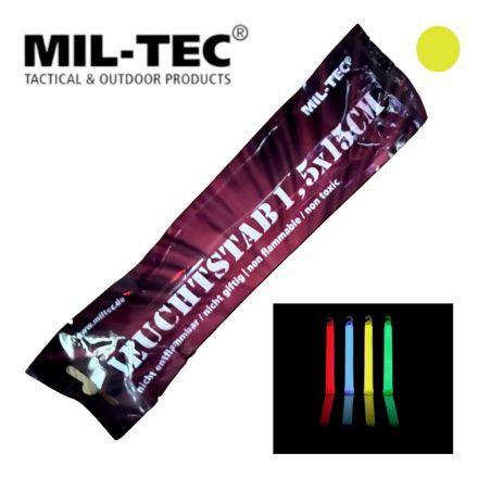 MIL-TEC fényrúd  sárga színű, 1 db/csomag