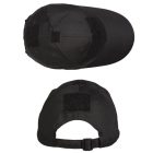 Taktikai baseball sapka, rip-stop - fekete