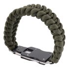 Paracord Survival karkötő késsel olive