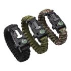 Paracord Survival többfunkciós karkötő - camo