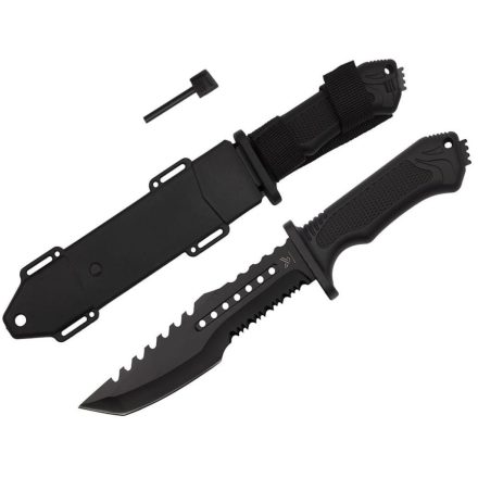 Katonai taktikai tőr tűzgyújtóval