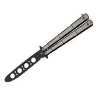 Gyakorló pillangókés - fém/fekete