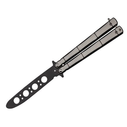 Gyakorló pillangókés - fém/fekete