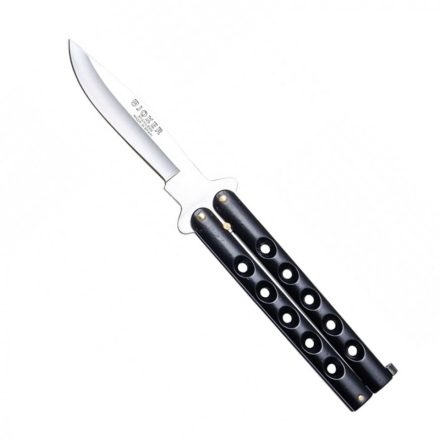 Pillangó kés JKR-101N steel fekete