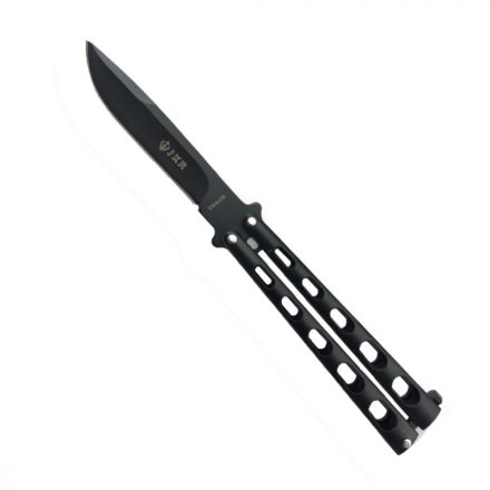 Pillangó kés JKR-516 stainless black