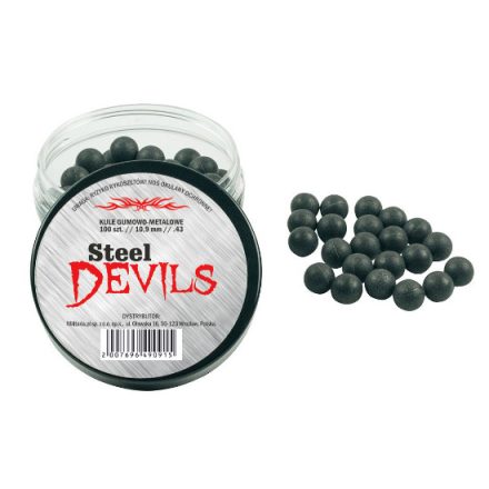Steel Devils gumilövedék fémporral, 10,9 mm, cal.43