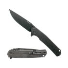 RUIKE kés P801 – SB acél, kőmosott – fekete – RAPTOR