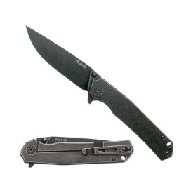 RUIKE kés P801-SB acél, kőmosott - fekete
