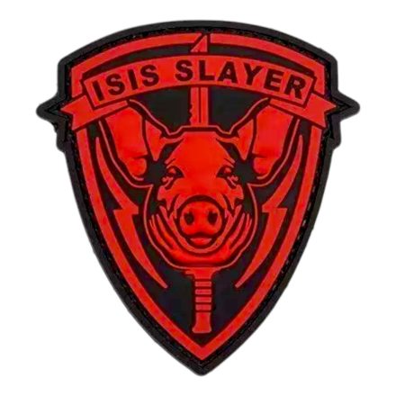 Felvarró ISIS Slayer PIG - piros