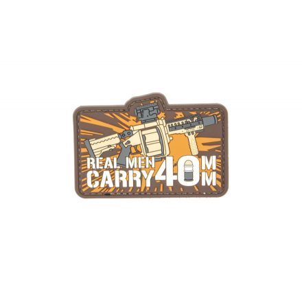 Felvarró Real Man Carry 40mm
