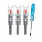 Világító nock számszeríj vesszőhöz 3db/csomag