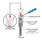 Világító nock számszeríj vesszőhöz 3db/csomag