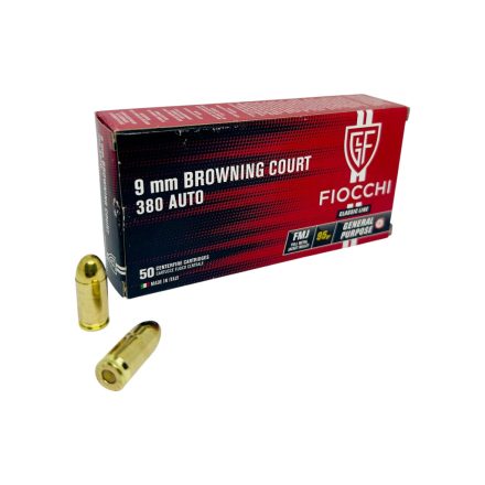 9mm Browning Short/380Auto FMJ 95gr Fiocchi lőszer