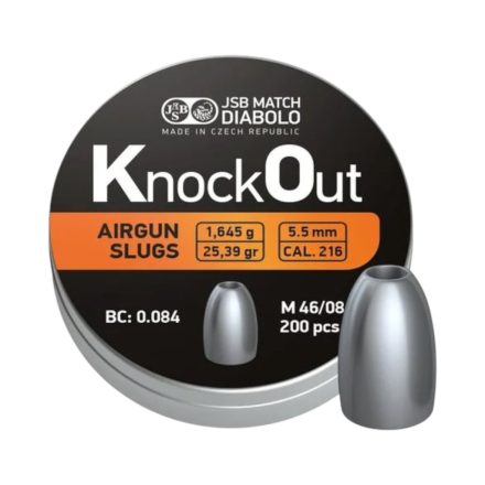 JSB KO Knockout Slug .216  5,5mm , 1,645g  200db