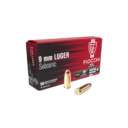 9x19 Fiocchi Subsonic FMJ 158gr 10,19g