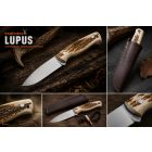 Parforce Lupus szarvasagancs markolatos vadászkés bőrtokkal – RAPTOR