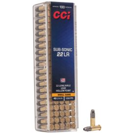 .22 LR Subsonic HP 40gr 100db CCI – RAPTOR