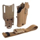 Gyorstok Glock 17 fegyverhez X300 lámpával – Coyote Brown – RAPTOR