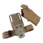 Gyorstok Glock 17 fegyverhez X300 lámpával – Coyote Brown – RAPTOR