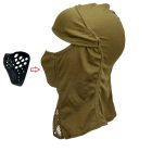 Balaclava kivehető rácsos – coyote brown – RAPTOR