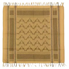 Shemagh sál M16 mintás- coyote brown