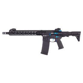 DA AR15 HEXAGON SKELETON FREYA 12,5" GEN.2 Fekete – Kék – RAPTOR