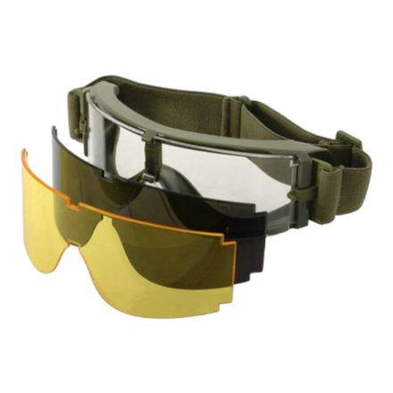 Védőszemüveg Goggles GX 1000 oliva set