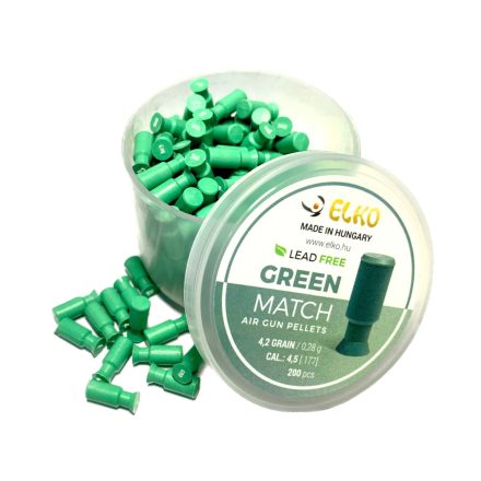 Green Poly Match lövedék, 200db, 4.5 mm
