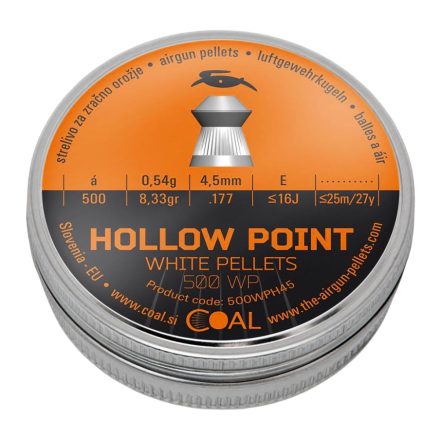 4,5 Coal Hollow Point White Pellets 0,549/8,33 gr ( 500 db )