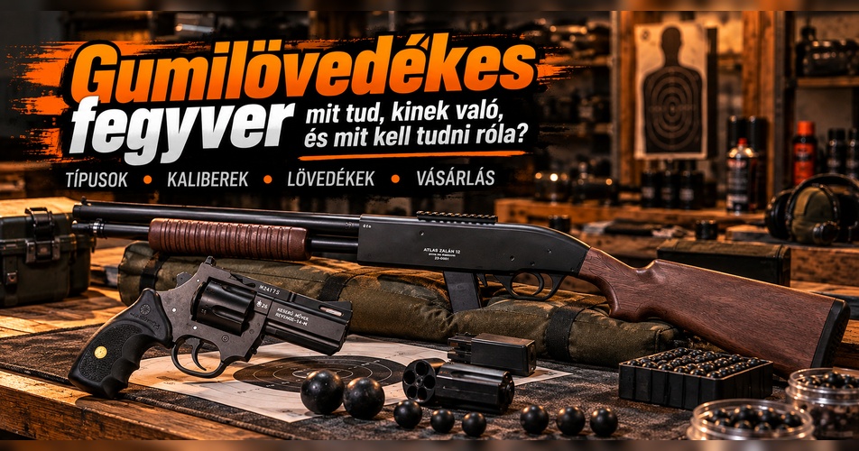 Gumilövedékes fegyver: mit tud, kinek való, és mit kell tudni róla?
