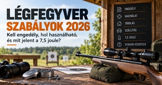 Légfegyver szabályok 2026: kell engedély, hol használható, és mit jelent a 7,5 joule?